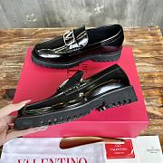 Okify Valentino Black Leather Loafers for men EU39-44 19191 - 3