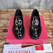 Okify Valentino Black Leather Loafers for men EU39-44 19191 - 4