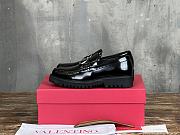 Okify Valentino Black Leather Loafers for men EU39-44 19191 - 1