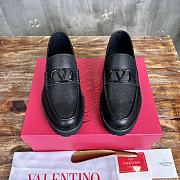 Okify Valentino Black Leather Loafers for men EU39-44 19192 - 2