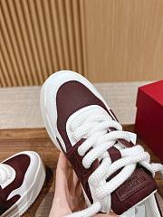 Okify Valentino One Stud XL Low Top Sneakers in brown red EU35-44 - 3