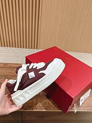 Okify Valentino One Stud XL Low Top Sneakers in brown red EU35-44 - 4