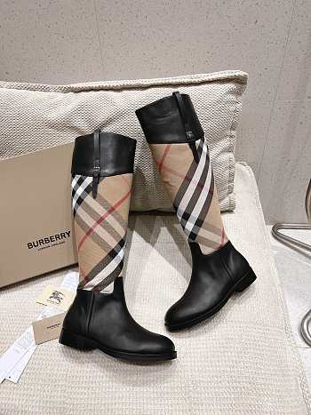 Okify Burberry Smooth Leather High Boots EU35-42 19198 