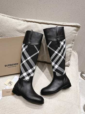 Okify Burberry Smooth Leather High Boots EU35-42 19200