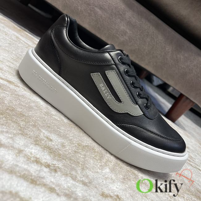 Okify Bally Black And Grey Gray Sneakers for men EU39-44 - 1