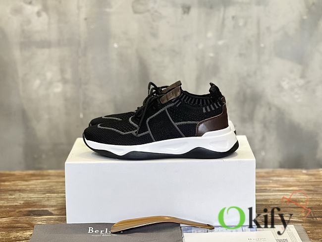 Okify Berluti Black And Brown Sneakers for men EU38-45 19206 - 1