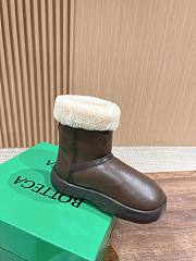 Okify Bottega Veneta Snap Brown Snow Boots EU35-40 - 1