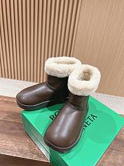 Okify Bottega Veneta Snap Brown Snow Boots EU35-40 - 4