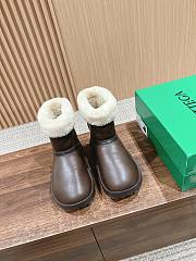 Okify Bottega Veneta Snap Brown Snow Boots EU35-40 - 5