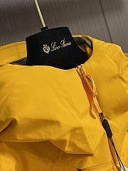 Okify Arct'eryx hardshell hooded mid-length windproof jacket in yellow M-3XL - 3