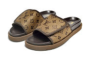 Okify Louis Vuitton Brown Slides - Christmas gift  - 1