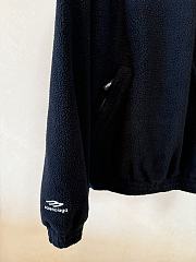 Okify Balenciaga black polar fleece hoodie XS-L - 5