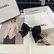 Okify Chanel Black Bow Hairclip 19246 - 1