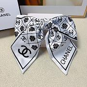 Okify Chanel Set 2 Black And White Rose Bow Hairclip 19248 - 3