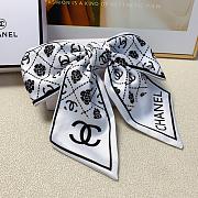 Okify Chanel Set 2 Black And White Rose Bow Hairclip 19248 - 2