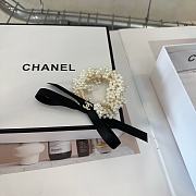 Okify Chanel Bow Pearl Hairtie 19256 - 1