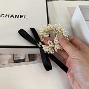 Okify Chanel Bow Pearl Hairtie 19256 - 2