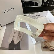 Okify Chanel Rectangle White Hairclip 19258 - 6