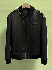 Okify Prada Black Lambskin Jacket M-3XL  - 1