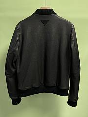 Okify Prada Black Lambskin Jacket M-3XL  - 4