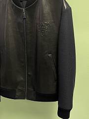 Okify Prada Black Lambskin Jacket M-3XL  - 2