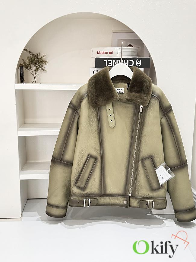 Okify Acne Studios Leather And Fur Jacket S-XL  - 1