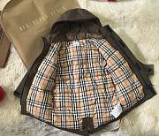 Okify Burberry Brown Down Jacket for kids 100-160 - 2