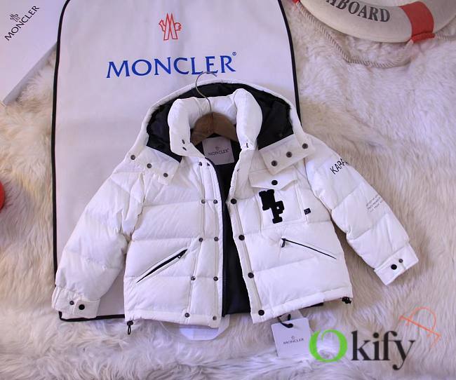 Okify Moncler White Down Jacket for kids 110-160 - 1