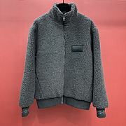 Okify Louis Vuitton Grey Gray Fur Jacket S-XL - 1