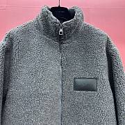 Okify Louis Vuitton Grey Gray Fur Jacket S-XL - 4