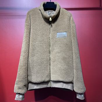 Okify Louis Vuitton Beige Fur Jacket S-XL