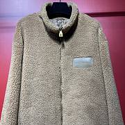 Okify Louis Vuitton Beige Fur Jacket S-XL - 4