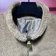 Okify Louis Vuitton Beige Fur Jacket S-XL - 3