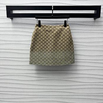 Okify Gucci jacquard diamond cotton skirt SML