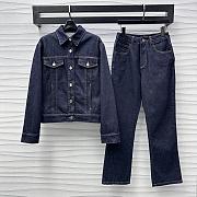 Okify Chanel Set Denim Jacket and Jeans SML  - 1