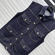 Okify Chanel Denim Vest Gilet SML - 3