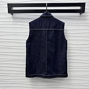 Okify Chanel Denim Vest Gilet SML - 2