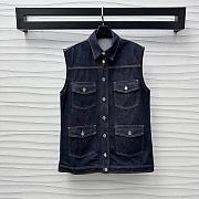 Okify Chanel Denim Vest Gilet SML - 1