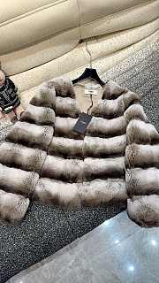 Okify Fendi pure natural Rex rabbit wool jacket SML - 1