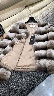 Okify Fendi pure natural Rex rabbit wool jacket SML - 3