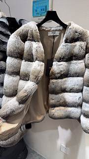 Okify Fendi pure natural Rex rabbit wool jacket SML - 2