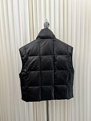 Okify Givenchy Black Leather Down Vest Jacket S-3XL - 5