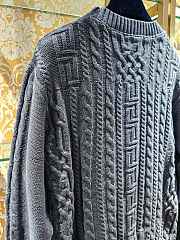 Okify Versace Grey Gray Wool Sweater S-XL  - 3