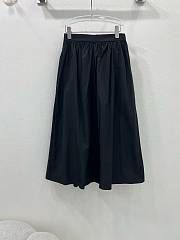 Okify Prada high-grade sun-proof fabric black long skirt S-XL  - 2