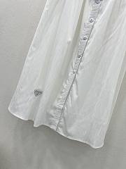 Okify Prada high-grade sun-proof fabric white long skirt S-XL  - 2