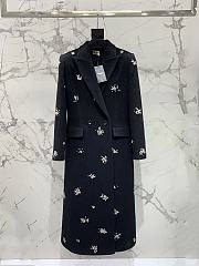 Okify YSL Flower Beaded Long Coat SML  - 1