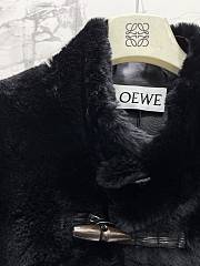 Okify Loewe Black Lamb Wool Coat SML - 4