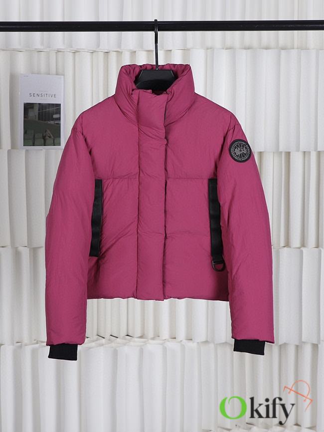 Okify Canada Goose Dark Pink Short Down Jacket XS-M - 1