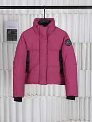 Okify Canada Goose Dark Pink Short Down Jacket XS-M - 1