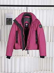 Okify Canada Goose Dark Pink Short Down Jacket XS-M - 4